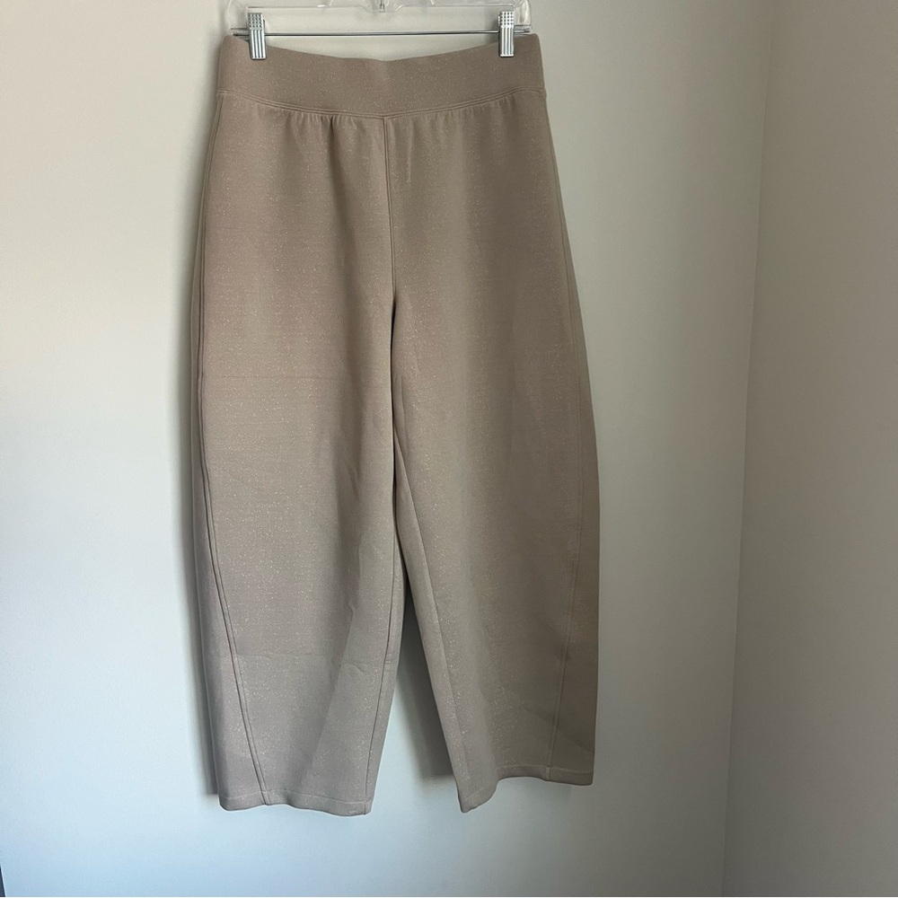 SPANX Barrel Leg AirEssentials Lounge Pants in Luxe Shimmer Women's Large - Picture 4 of 8